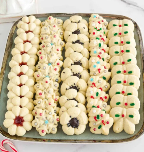 Classic Christmas Cookies Recipe (Perfect Spritz Butter Cookies)