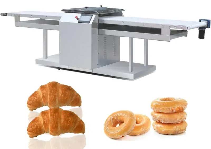 Bakery Equipment Continuous Shape Cutting Machine Donuts Machinery Croissant Dough Moulder