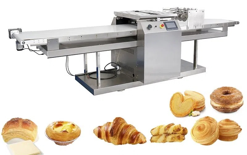 Commercial Croissant Donut Maker Machine Pastry Dough Sheet Shaping Cutting Machine
